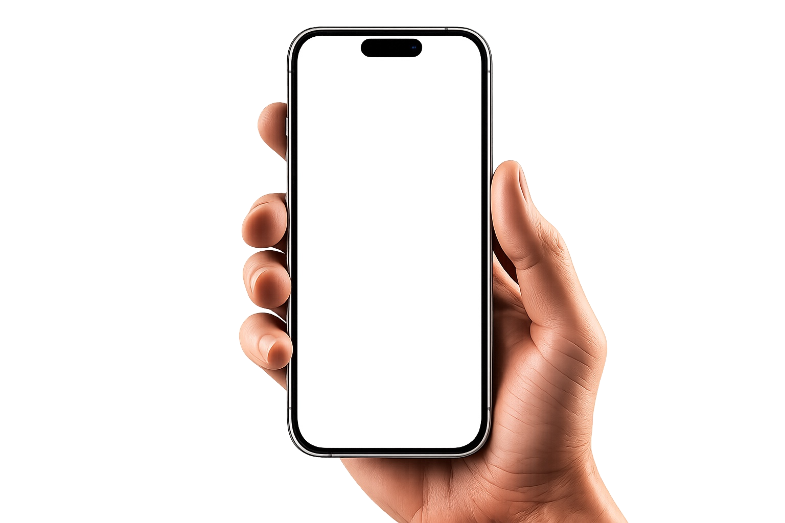 Phone held in hand